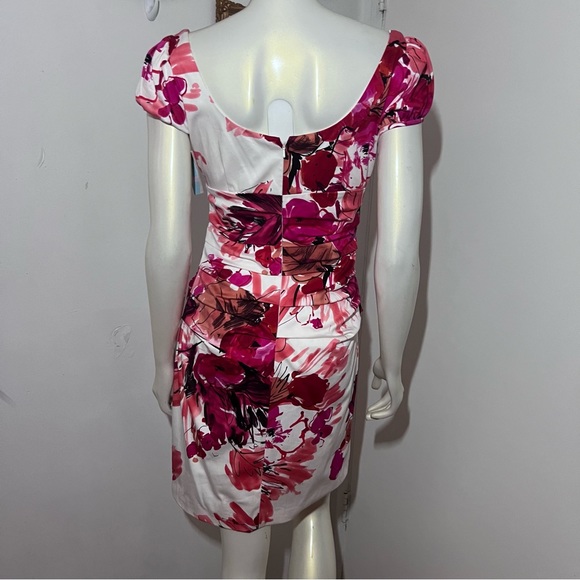New Suzi Chin for Maggy Boutique Floral water color Dress Size 6 Petite New BB - Picture 9 of 12